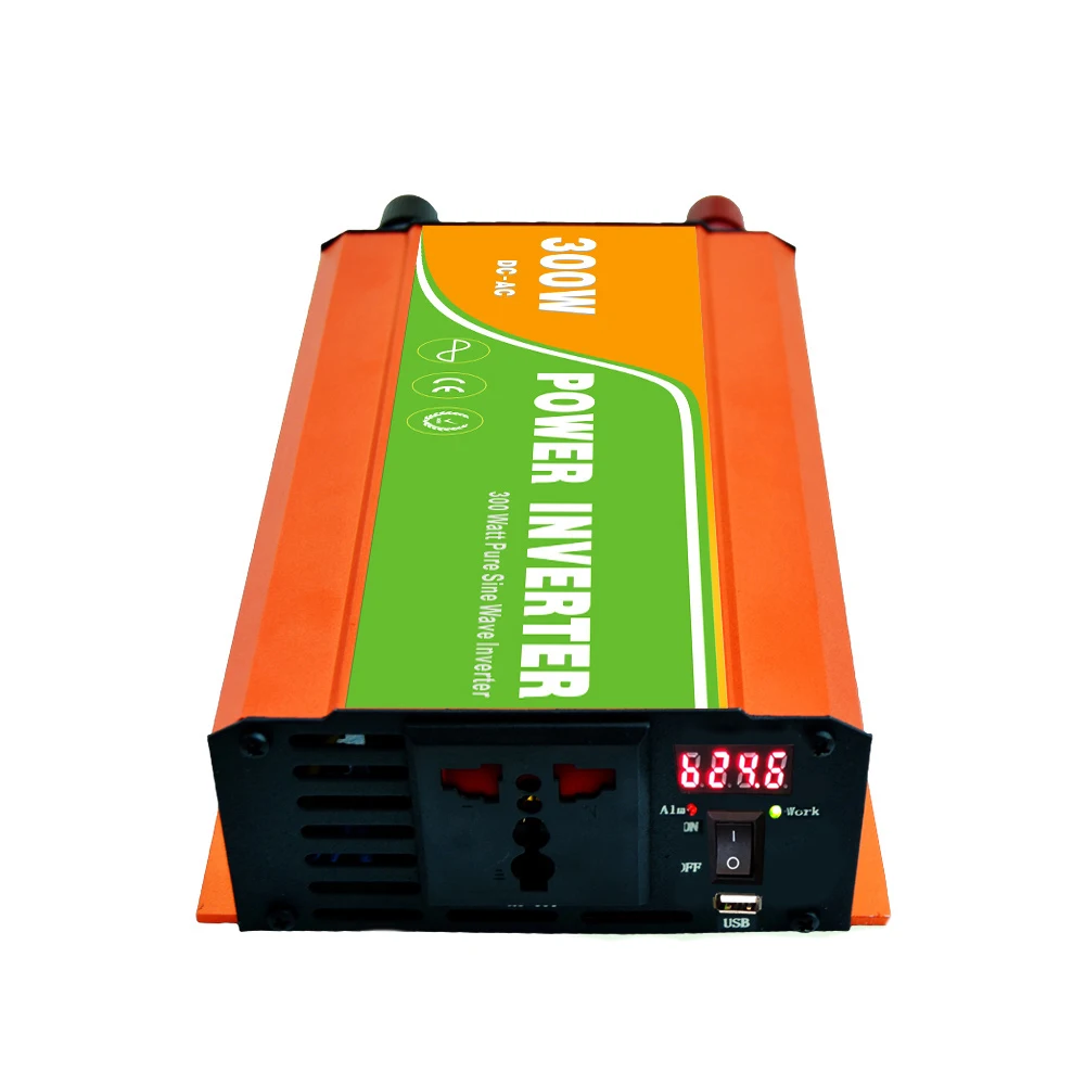 Digital 48VDC (40-60V) 300W Off Grid Inverter to 100-240VAC Ouput, Surge 600W Pure Sine Wave Solar Wind Inverter with USB
Digital 48VDC (40-60V) 300W Off Grid Inverter to 100-240VAC Ouput, Surge 600W Pure Sine Wave Solar Wind Inverter with USB