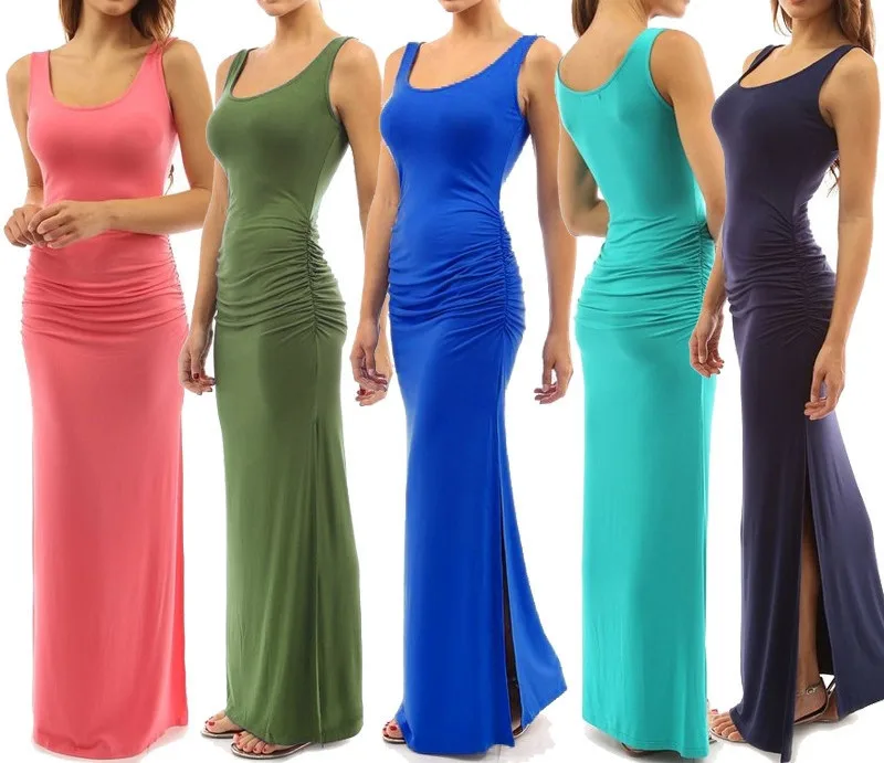 Women Sexy Casual Beach Dresses Summer Sleeveless O-Neck Long Slim Maxi Vintage Retro Dress Split Party Dresses Vestidos
Women Sexy Casual Beach Dresses Summer Sleeveless O-Neck Long Slim Maxi Vintage Retro Dress Split Party Dresses Vestidos