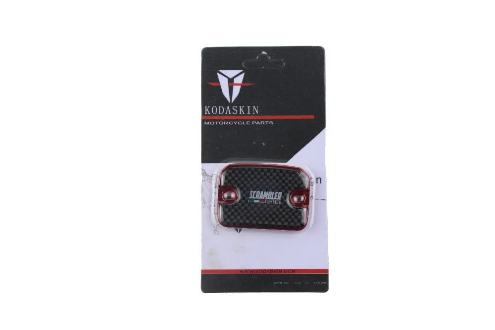 KODASKIN Carbon Italy Brake Fluid Reservoir Cap Front for Ducati Scrambler (Red)
KODASKIN Carbon Italy Brake Fluid Reservoir Cap Front for Ducati Scrambler (Red)