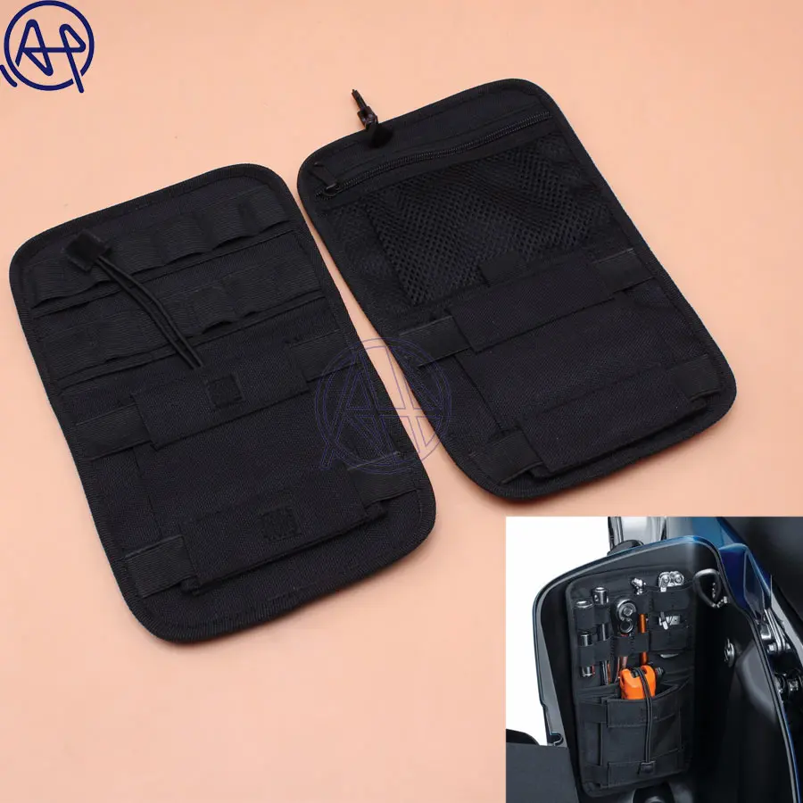 Univearsal Black Motorcycle Oxford Fabric Saddlebag Organizer Hard Bags Storage 1Pair for Harley Touring Bagger 08-18
Univearsal Black Motorcycle Oxford Fabric Saddlebag Organizer Hard Bags Storage 1Pair for Harley Touring Bagger 08-18