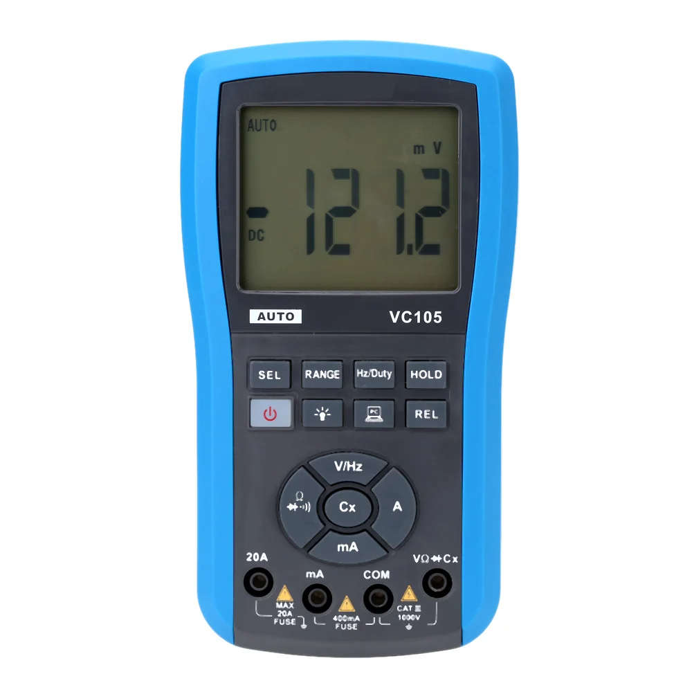 Hot Sale High Precision Waterproof Digital Profissional Multimeter VC105 LCD Digital Multimeter DC AC Voltage Current Tester
Hot Sale High Precision Waterproof Digital Profissional Multimeter VC105 LCD Digital Multimeter DC AC Voltage Current Tester