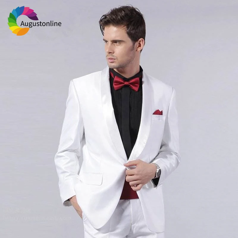 White Men Suits Slim Fit Wedding Groom Wear Tuxedos Shawl Lapel 2 Pieces (Jacket+Pants) Bridegroom Suits Best Man Blazer
White Men Suits Slim Fit Wedding Groom Wear Tuxedos Shawl Lapel 2 Pieces (Jacket+Pants) Bridegroom Suits Best Man Blazer