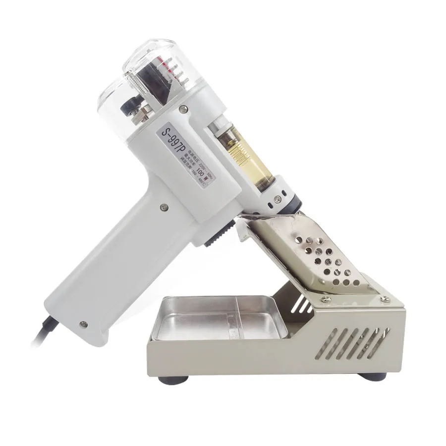 1pcs 110/220V 100W S-997P Electric Vacuum Pump Solder Sucker Desoldering Gun Soldering Iron
1pcs 110/220V 100W S-997P Electric Vacuum Pump Solder Sucker Desoldering Gun Soldering Iron