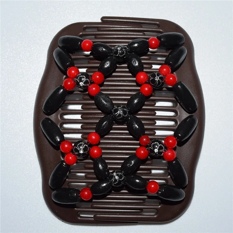 20 pcs/lot red and black Stretchy Beaded Double Magic Hair Combs Clip hairpins hair accessories for professional work lady
20 pcs/lot red and black Stretchy Beaded Double Magic Hair Combs Clip hairpins hair accessories for professional work lady