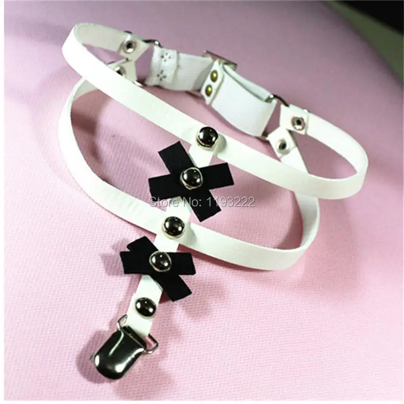 Sexy Kawaii Handmade Leg Garter, Punk Rock Studs Rivets Metal Clips Garter Belt Ring with Bow
Sexy Kawaii Handmade Leg Garter, Punk Rock Studs Rivets Metal Clips Garter Belt Ring with Bow