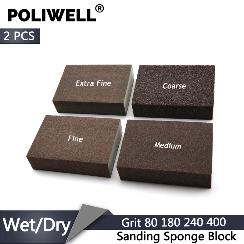 POLIWELL 2 шт. Ручная шлифовка полировка шлифовальная губка блок 80 180 240 400 зернистость Удаление ржавчины шлифовальный кирпич для металлических кастрюль ножницы
POLIWELL 2 шт. Ручная шлифовка полировка шлифовальная губка блок 80 180 240 400 зернистость Удаление ржавчины шлифовальный кирпич для металлических кастрюль ножницы