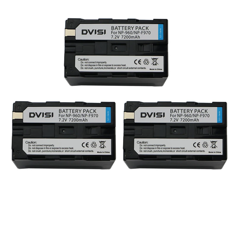 3Pcs/lot NP-F970 F970 NPF970 NP-F960 Rechargeable Battery for Sony F975 F970 F960 F950MC1500C 190P 198P F950 MC1000C TR516 TR555
3Pcs/lot NP-F970 F970 NPF970 NP-F960 Rechargeable Battery for Sony F975 F970 F960 F950MC1500C 190P 198P F950 MC1000C TR516 TR555