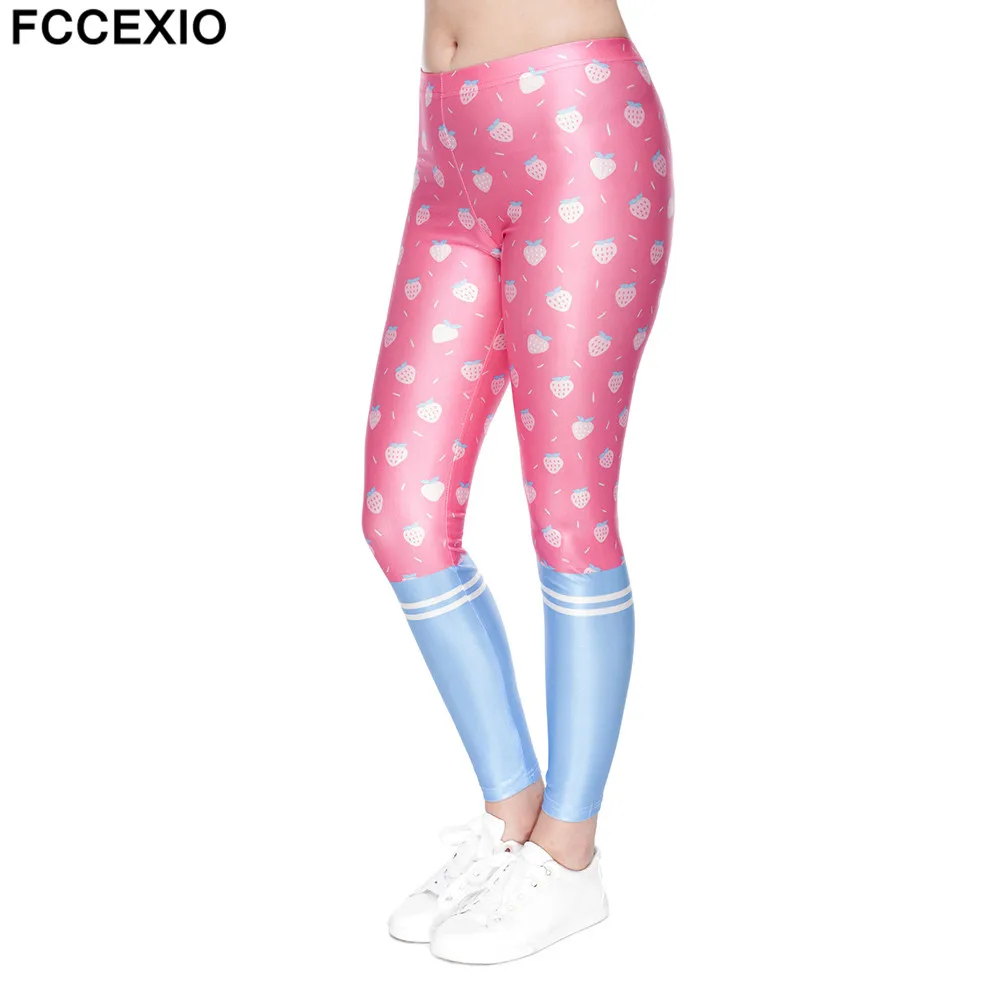 FCCEXIO New Brand Pink Leggings Women 3D Leggins Fitness Legging Sexy Pants High Waist Push Up Workout Print Strawberry Legging
FCCEXIO New Brand Pink Leggings Women 3D Leggins Fitness Legging Sexy Pants High Waist Push Up Workout Print Strawberry Legging