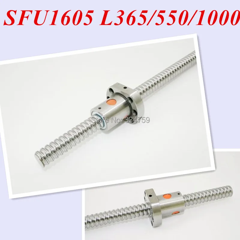 Anti Backlash Ballscrew SFU1605 1605 -L365mm+L550mm+1000mm+ 3 pcs SFU1605 single ballnut cnc parts
Anti Backlash Ballscrew SFU1605 1605 -L365mm+L550mm+1000mm+ 3 pcs SFU1605 single ballnut cnc parts