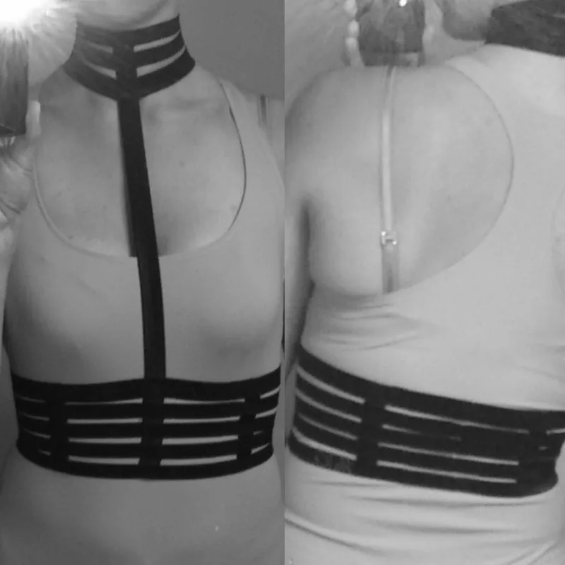 Punk rock top harness women crop top body cage bra sexy lingerie garter body bondage harness belts pole dance lingerie O0117
Punk rock top harness women crop top body cage bra sexy lingerie garter body bondage harness belts pole dance lingerie O0117