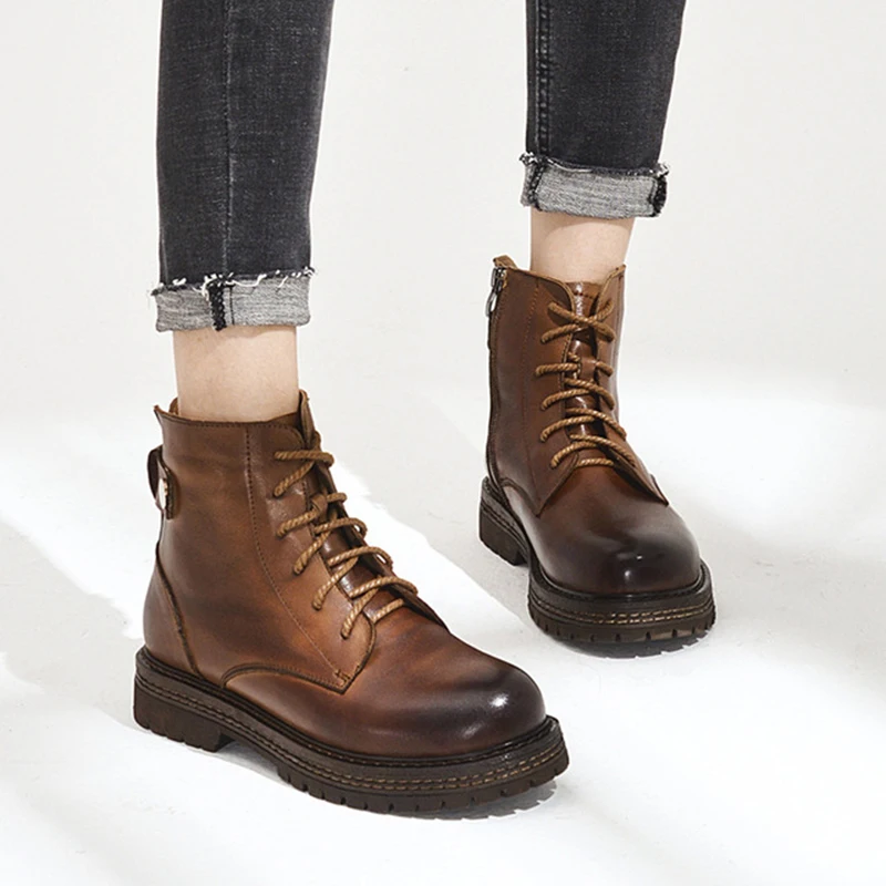 Women's Ankle Boots 2019 Winter Genuine Leather Woman Ankle Boots Ladies Autumn Shoes Rubber Sole Woman Winter Boot Shoes
Women's Ankle Boots 2019 Winter Genuine Leather Woman Ankle Boots Ladies Autumn Shoes Rubber Sole Woman Winter Boot Shoes