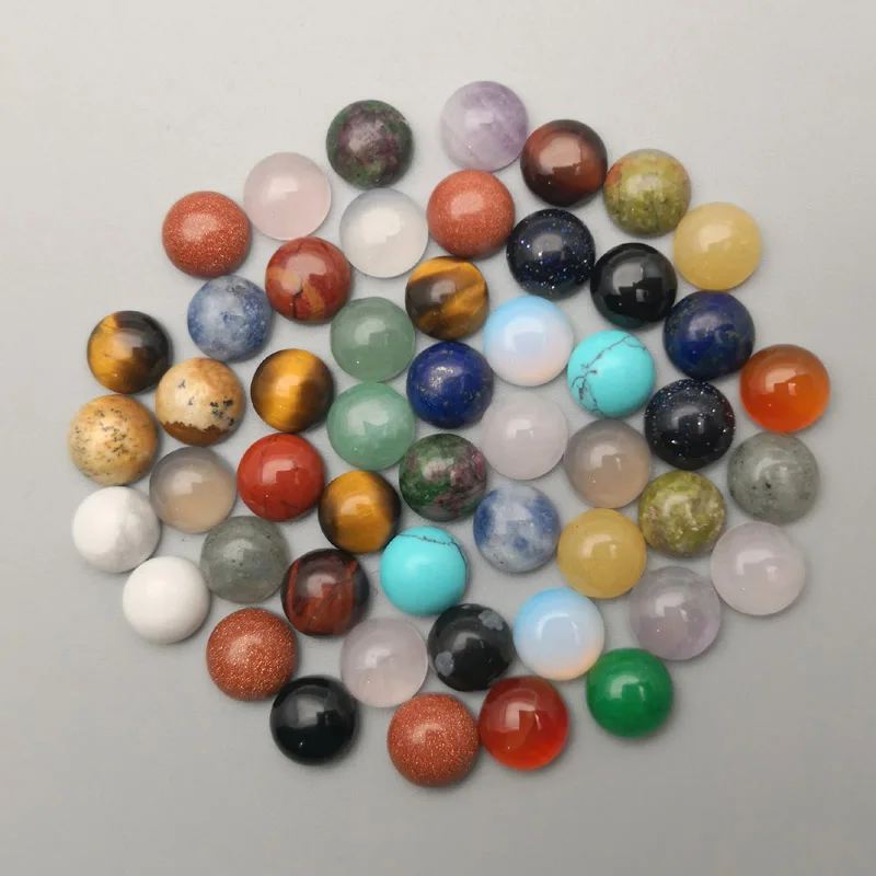Fashion natural stone round beads charms 8MM mixed cab cabochon for Jewelry making Ring Accessories wholesale 50pcs
Fashion natural stone round beads charms 8MM mixed cab cabochon for Jewelry making Ring Accessories wholesale 50pcs