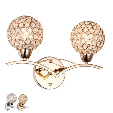 2016 new two-head The living room bedroom bedside wall lamp crystal stairways lighting
2016 new two-head The living room bedroom bedside wall lamp crystal stairways lighting