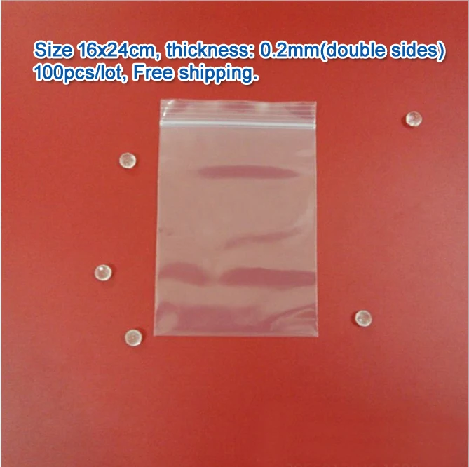 100pcs/lot double sizes 0.2mm Transparent PE Zip Lock jewelry Packaging pouches, 16*24cm clear plastic bags for gift storage
100pcs/lot double sizes 0.2mm Transparent PE Zip Lock jewelry Packaging pouches, 16*24cm clear plastic bags for gift storage