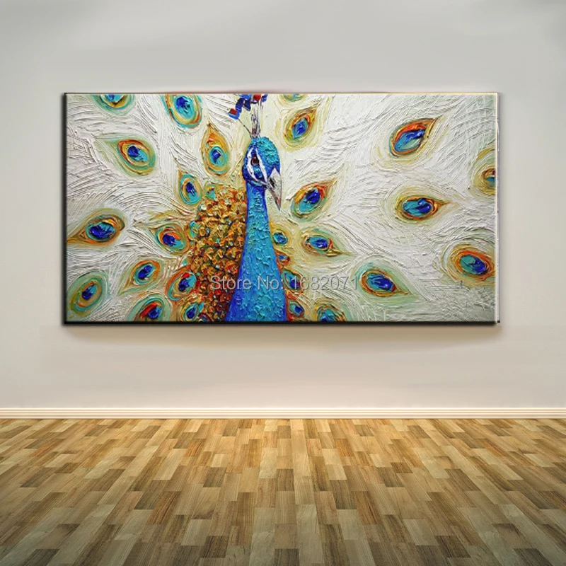 Famous Artist Hand-painted Peacock Oil Painting On Canvas Modern Animal Peacock Decorative Painting For Living Room Decoration
Famous Artist Hand-painted Peacock Oil Painting On Canvas Modern Animal Peacock Decorative Painting For Living Room Decoration