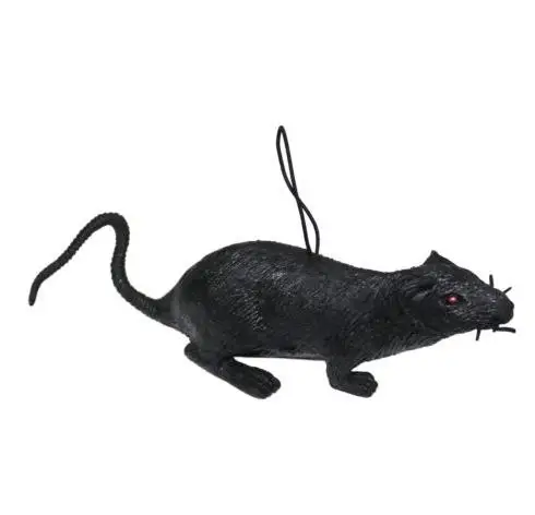 Horror Black Rubber Halloween Rat Toy Party Decoration Hanging Decor Scary Squeaks Red Eyes Rats Science Lab Laboratory props
Horror Black Rubber Halloween Rat Toy Party Decoration Hanging Decor Scary Squeaks Red Eyes Rats Science Lab Laboratory props