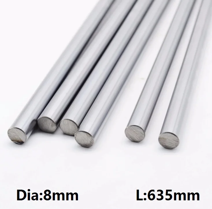 20pcs/lot 8mm linear shaft -L 635mm 25'' inch long 8x635mm hardened chromed plated linear shaft steel rod bar CNC router
20pcs/lot 8mm linear shaft -L 635mm 25'' inch long 8x635mm hardened chromed plated linear shaft steel rod bar CNC router