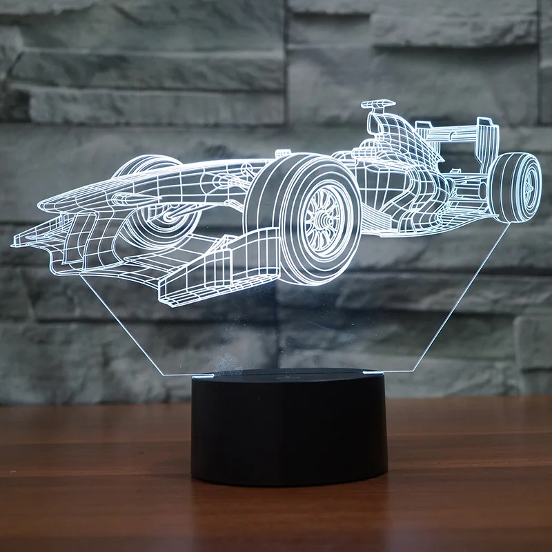 Creative Racing Car 3d Led Table Lamp For Bedroom Children's room decoration 3D night light 7 color change Desk Lamp
Creative Racing Car 3d Led Table Lamp For Bedroom Children's room decoration 3D night light 7 color change Desk Lamp