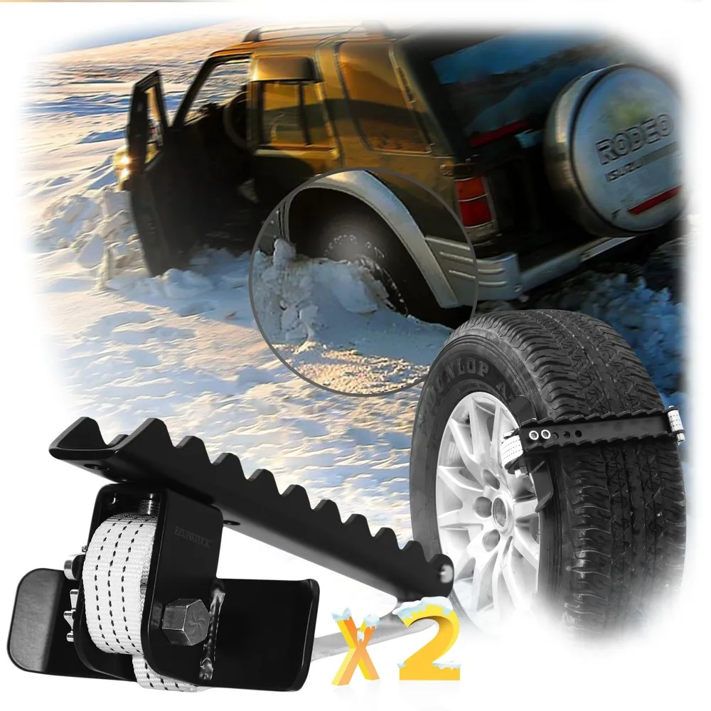 EZUNSTUCK Tire Anti-Skid Tool-RWD/AWD/4x4 SUV, Trucks, Ultimate Get Unstuck Solution for Sand, Snow, Ice, Better Than Traction
EZUNSTUCK Tire Anti-Skid Tool-RWD/AWD/4x4 SUV, Trucks, Ultimate Get Unstuck Solution for Sand, Snow, Ice, Better Than Traction