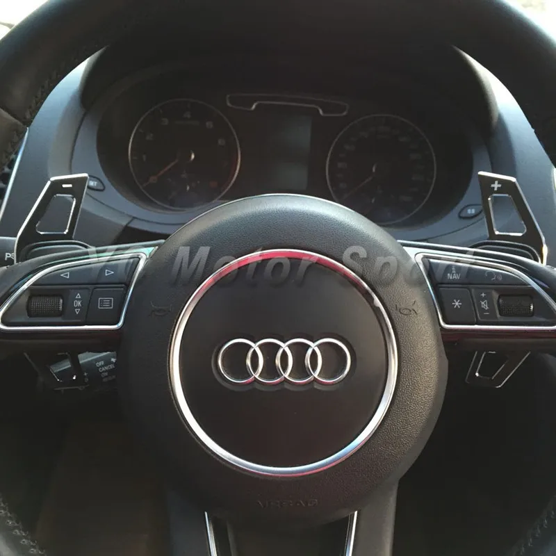 Aluminum Steering Wheel Shift Paddle Extension (silver and black) Fit For A3/A4L/A5/A6L/A8/Q3/Q5/Q7/S5/TT Shift Paddle
Aluminum Steering Wheel Shift Paddle Extension (silver and black) Fit For A3/A4L/A5/A6L/A8/Q3/Q5/Q7/S5/TT Shift Paddle