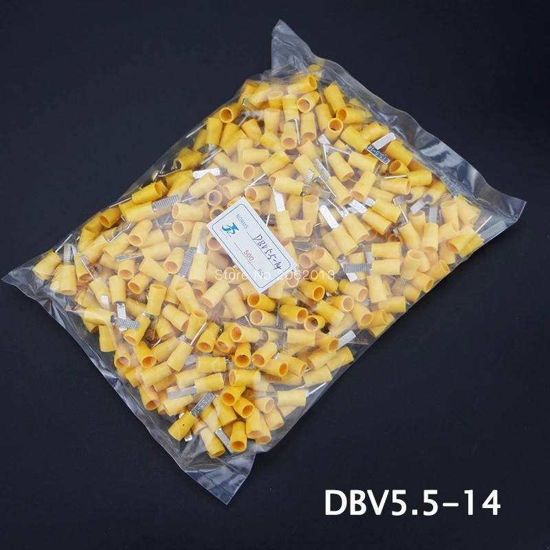 Free Shipping 500pcs DBV5.5-(10 14)Pre-Insulating Blade Terminal Cold-Pressing Chip-Shaped Plug Chip Bare End
Free Shipping 500pcs DBV5.5-(10 14)Pre-Insulating Blade Terminal Cold-Pressing Chip-Shaped Plug Chip Bare End