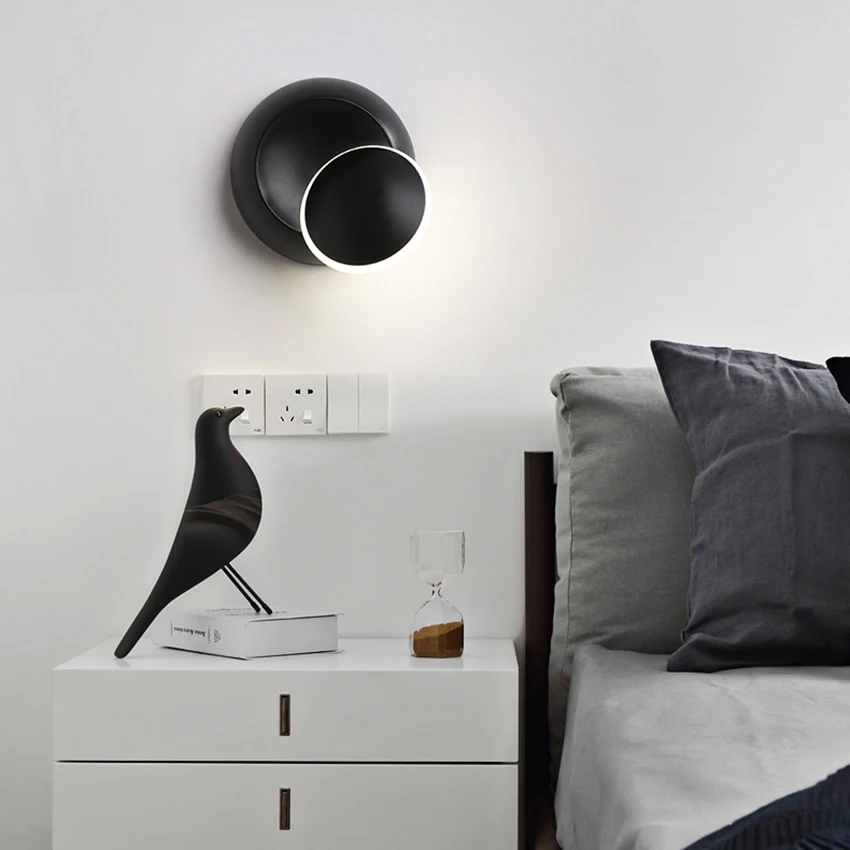 LED Wall Lamp Round 360 degree Rotation Adjustable Bedside Lamp Modern Creative Personality Aluminum Wall Sconce NR-135
LED Wall Lamp Round 360 degree Rotation Adjustable Bedside Lamp Modern Creative Personality Aluminum Wall Sconce NR-135