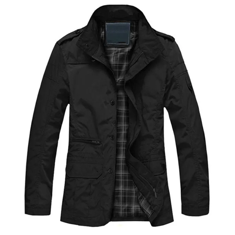 Spring Autumn Overcoat Solid Casual Men Jackets Coat Long Sleeve Turn Down Collar Military Jackets Men Slim New Men's Jacket 5XL
Spring Autumn Overcoat Solid Casual Men Jackets Coat Long Sleeve Turn Down Collar Military Jackets Men Slim New Men's Jacket 5XL