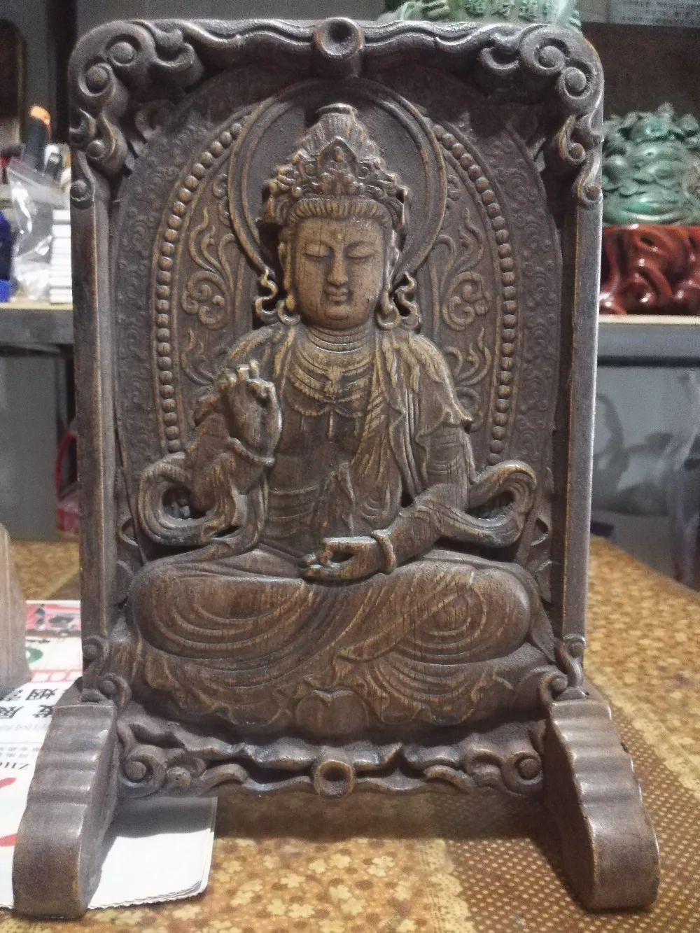 China antique guanyin buddha statue inscription screen partition Tabletop decoration Natural stone crafts home decoration
China antique guanyin buddha statue inscription screen partition Tabletop decoration Natural stone crafts home decoration