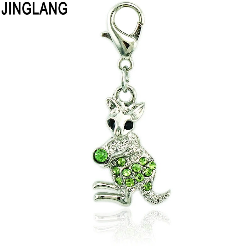 JINGLANG Fashion Kangaroo Charms Dangle Rhinestone Animals Lobster Clasp Charms DIY Jewelry Making Accessories Free Shipping
JINGLANG Fashion Kangaroo Charms Dangle Rhinestone Animals Lobster Clasp Charms DIY Jewelry Making Accessories Free Shipping