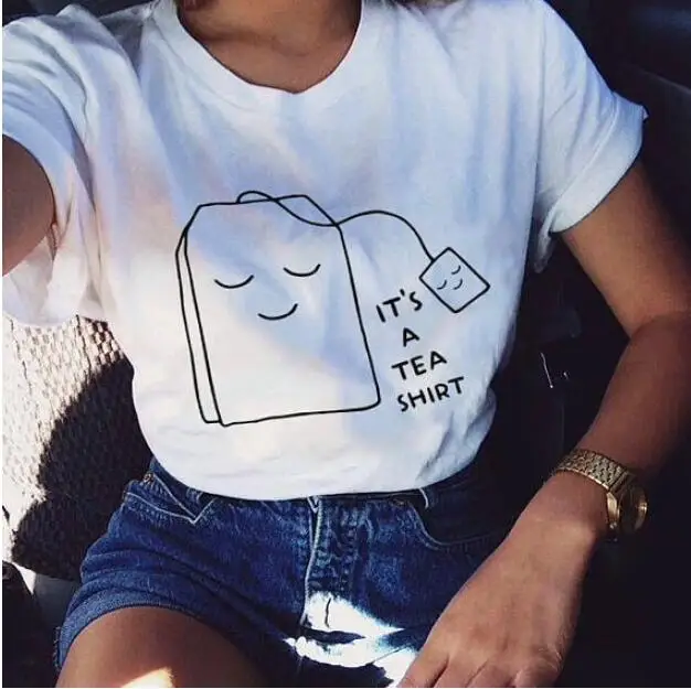 Sugarbaby It's a Tea T Shirt Tea Summer Funny Tumblr Outfits Hipster Ladies T-Shirt High quality Funny Saying Girls T shirt
Sugarbaby It's a Tea T Shirt Tea Summer Funny Tumblr Outfits Hipster Ladies T-Shirt High quality Funny Saying Girls T shirt