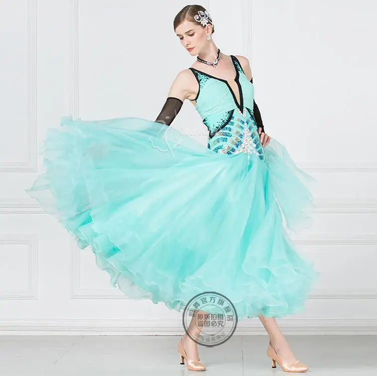 New Competition ballroom Standard dance dress,dance clothing,ballroom waltz dresses,Ballroom Dance Dress mint green17106
New Competition ballroom Standard dance dress,dance clothing,ballroom waltz dresses,Ballroom Dance Dress mint green17106
