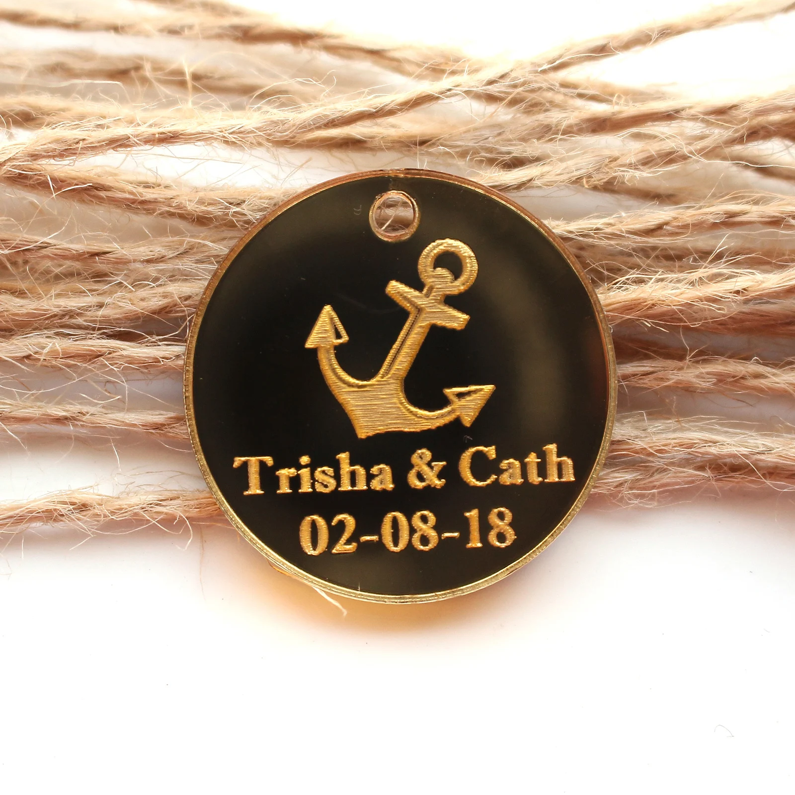 100 * Personalized Engraved Anniversary Wine Charm Custom Anchor Table Decor Label Boat Wedding Engagement Round Favor Gift Tags
100 * Personalized Engraved Anniversary Wine Charm Custom Anchor Table Decor Label Boat Wedding Engagement Round Favor Gift Tags