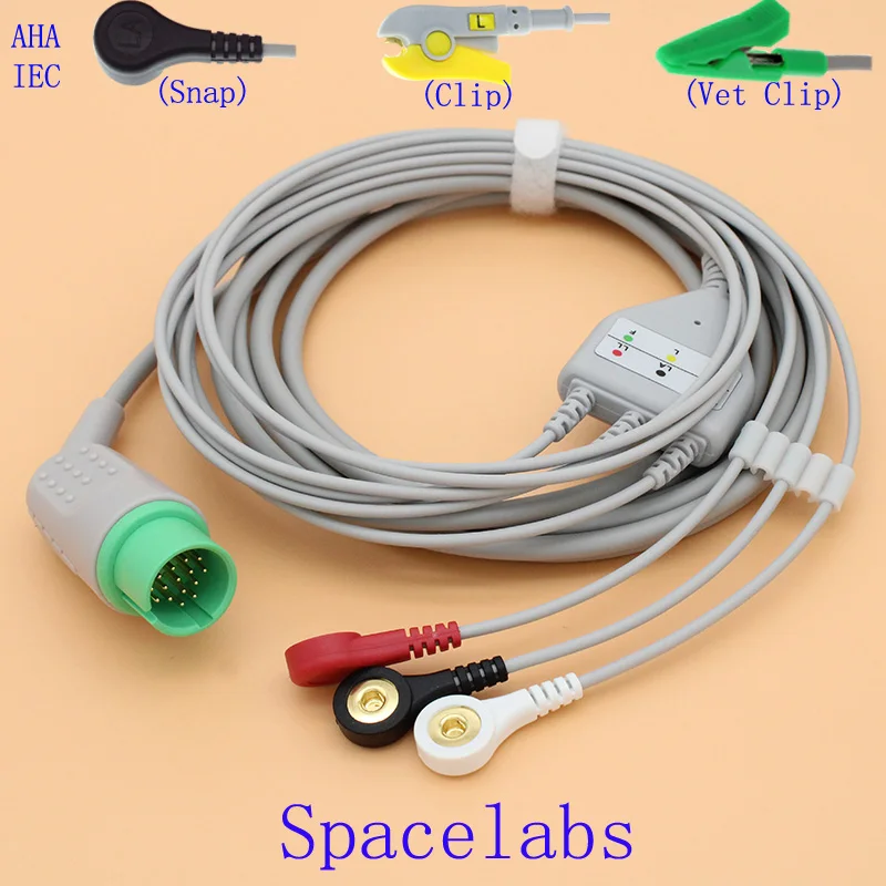 Кабель 17P ECG EKG с 3 Проводами и электрод leadwire для Spacelabs 90496/90369/90367 ,AHA или Φ/Clip/Vet clip ECG аксессуары
Кабель 17P ECG EKG с 3 Проводами и электрод leadwire для Spacelabs 90496/90369/90367 ,AHA или Φ/Clip/Vet clip ECG аксессуары