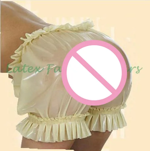 Latex shorts with ruffle fetish sexy charming bloomer Lady handmade transparent color plus size hot sale
Latex shorts with ruffle fetish sexy charming bloomer Lady handmade transparent color plus size hot sale