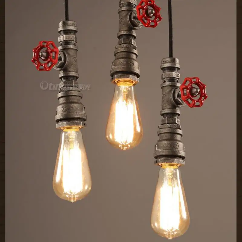 Bar salon 1 pcs Antique Water Pipe Pendant Light Loft Retro art Studio art decoration Lighting Lamparas factory Industrial lamp
Bar salon 1 pcs Antique Water Pipe Pendant Light Loft Retro art Studio art decoration Lighting Lamparas factory Industrial lamp