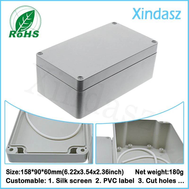 5pcs/Lot 158*90*60mm plastic boxes electronics enclosure waterproof junction box
5pcs/Lot 158*90*60mm plastic boxes electronics enclosure waterproof junction box