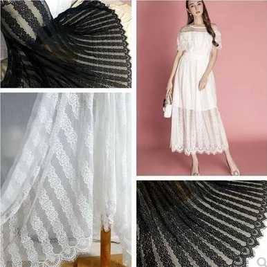Width 150CM High Quality Heavy Bone Line Eyelash Lace Fabric DIY Sewing Materials Wedding Curtain Decoration
Width 150CM High Quality Heavy Bone Line Eyelash Lace Fabric DIY Sewing Materials Wedding Curtain Decoration
