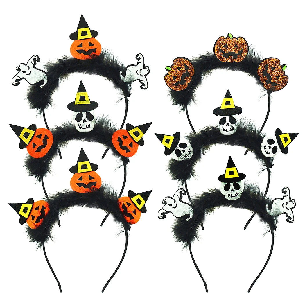 6PCS Halloween Hair Hoop Headband Halloween Event Party Decor Hair Band Party Headband For Kids Pumpkin Ghost Skull
6PCS Halloween Hair Hoop Headband Halloween Event Party Decor Hair Band Party Headband For Kids Pumpkin Ghost Skull