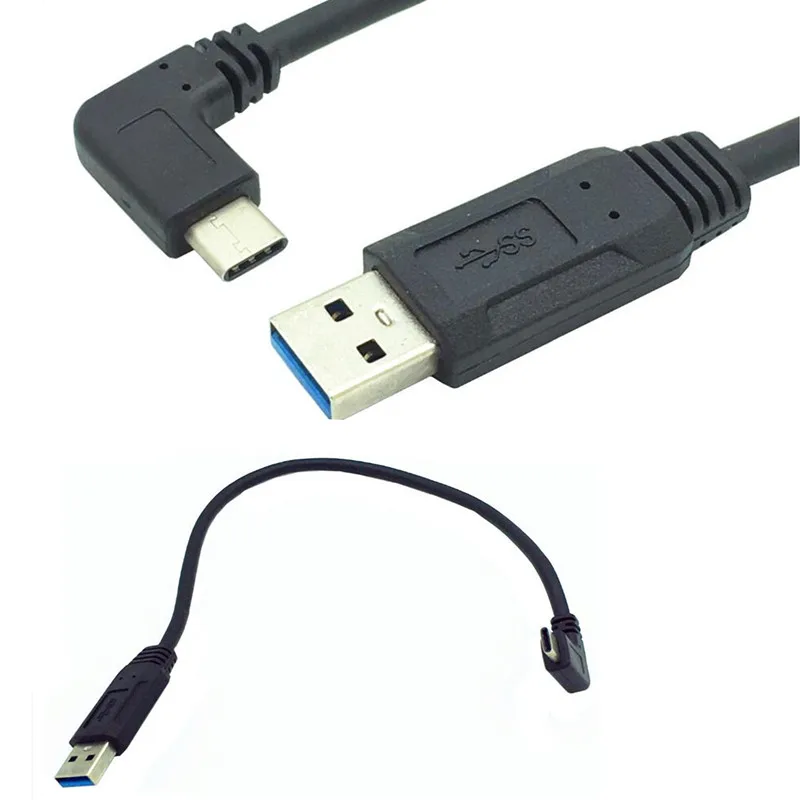 USB 3.0 Male to USB 90 degree Angle 3.1 Type-C Male USB Data Sync & Charge Cable Connector
USB 3.0 Male to USB 90 degree Angle 3.1 Type-C Male USB Data Sync & Charge Cable Connector