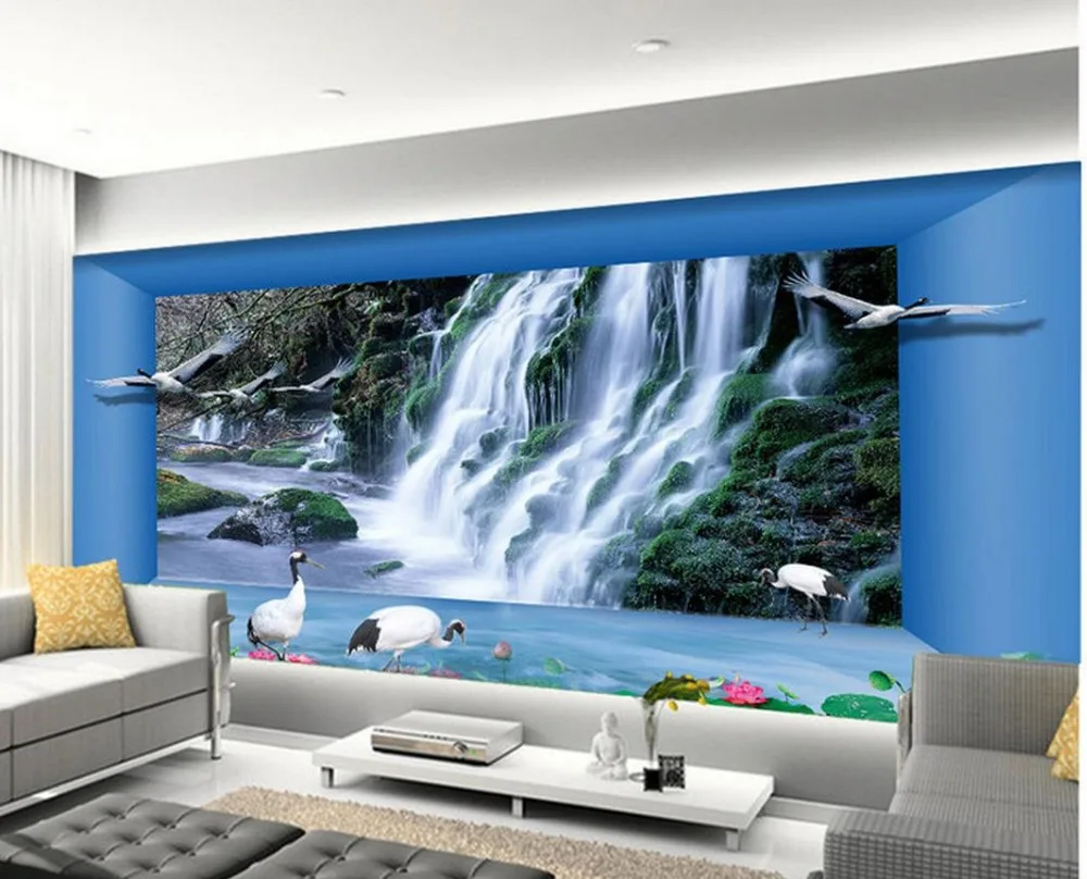 Wallpaper 3d stereoscopic Waterfall aesthetic space 3d murals wallpaper for living room Non woven wallpaper
Wallpaper 3d stereoscopic Waterfall aesthetic space 3d murals wallpaper for living room Non woven wallpaper