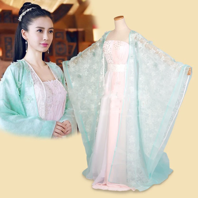 Angelababy Bai PinTing светильник-зеленый костюм феи Hanfu древняя династия Цзинь новейшая телевизионная игра генерал и я (Gu Fang Bu Zi Shang)
Angelababy Bai PinTing светильник-зеленый костюм феи Hanfu древняя династия Цзинь новейшая телевизионная игра генерал и я (Gu Fang Bu Zi Shang)