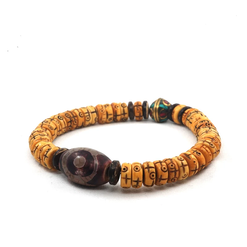 POHIER Natural Retro Cross Yak Bone Tibtan Buddhist Hand Braided Bracelet for Man Women Jewelry
POHIER Natural Retro Cross Yak Bone Tibtan Buddhist Hand Braided Bracelet for Man Women Jewelry