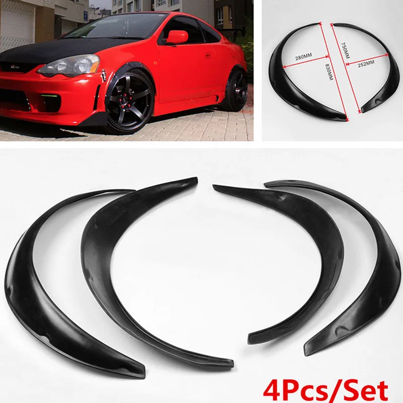 JX-LCLYL 4pcs Black Universal Car Body Fender Flares Flexible Durable Polyurethane Kit
JX-LCLYL 4pcs Black Universal Car Body Fender Flares Flexible Durable Polyurethane Kit