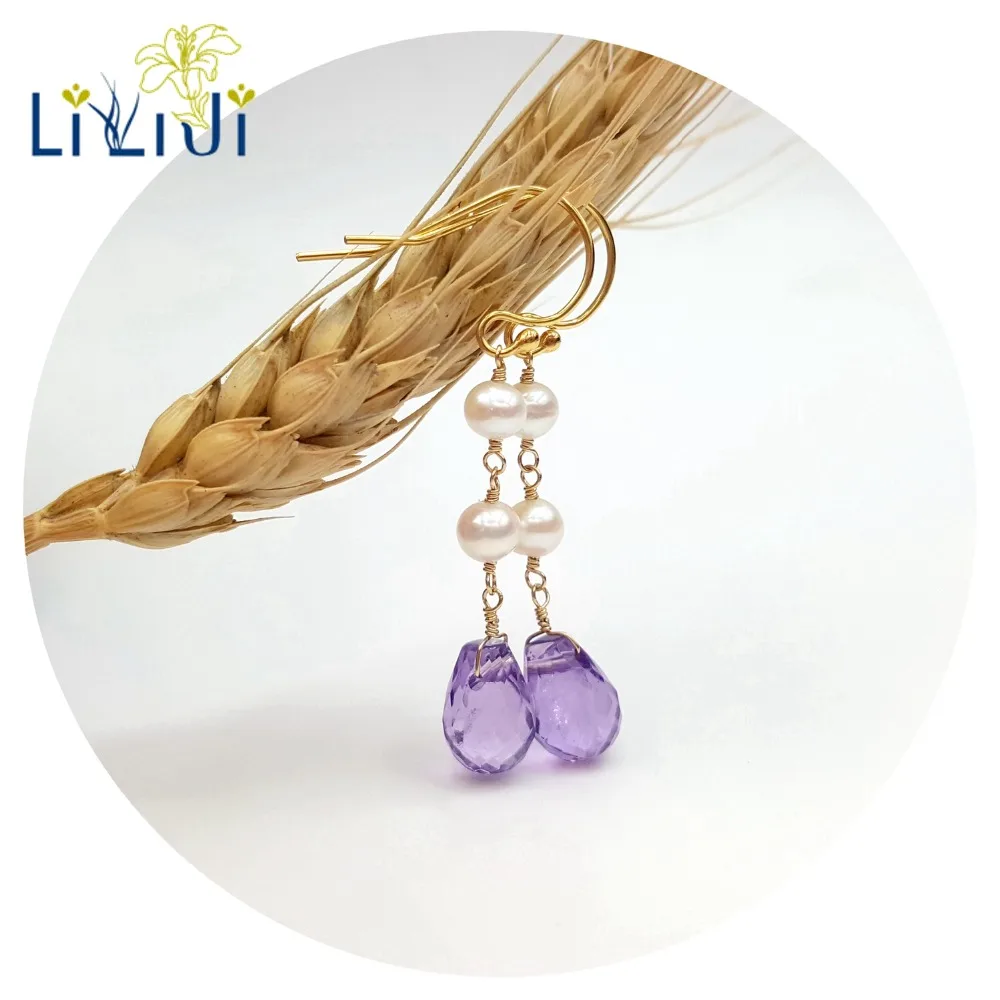 Lii Ji Gemstone Natural Faceted Amethyst Drop Beads Freshwater Pearl 925 Sterling Silver Earring Fahion Women Jewelry
Lii Ji Gemstone Natural Faceted Amethyst Drop Beads Freshwater Pearl 925 Sterling Silver Earring Fahion Women Jewelry