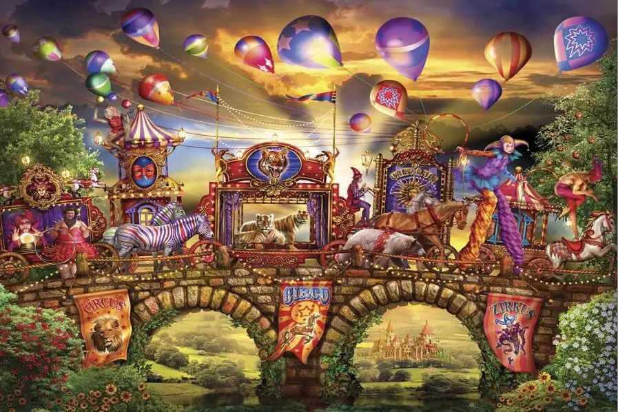 Colored circus The wooden puzzle 1000 pieces ersion jigsaw puzzle white card adult children's educational toys
Colored circus The wooden puzzle 1000 pieces ersion jigsaw puzzle white card adult children's educational toys