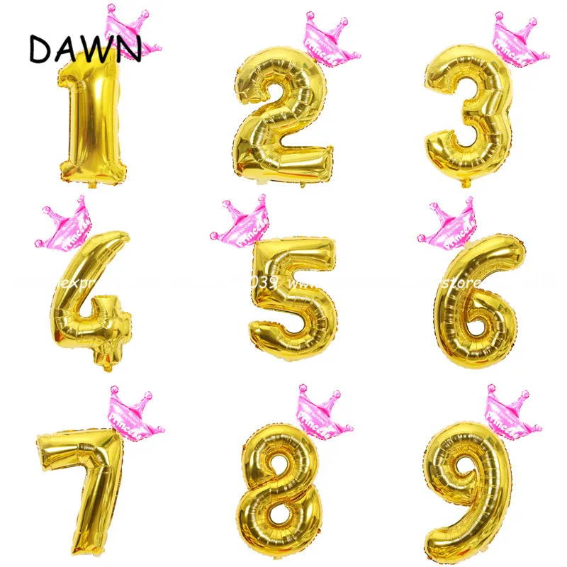 32inch Number gold big ballon Princess and Prince foil balloons boy and girl kid toys birthday party Wedding Decoration DIY
32inch Number gold big ballon Princess and Prince foil balloons boy and girl kid toys birthday party Wedding Decoration DIY