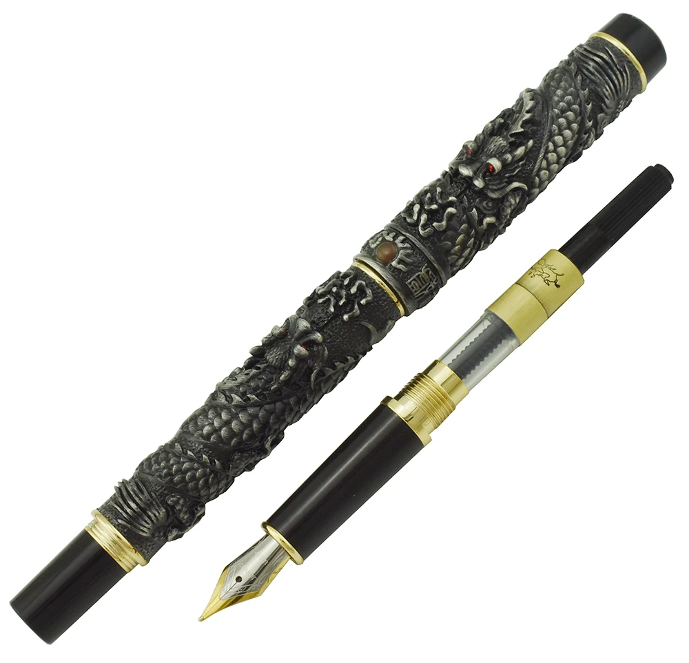 Jinhao винтажная Роскошная серая перьевая ручка, маленькая двойная искусственная жемчужина, Металлическая резьба тиснение Тяжелая Коллекционная ручка
Jinhao винтажная Роскошная серая перьевая ручка, маленькая двойная искусственная жемчужина, Металлическая резьба тиснение Тяжелая Коллекционная ручка