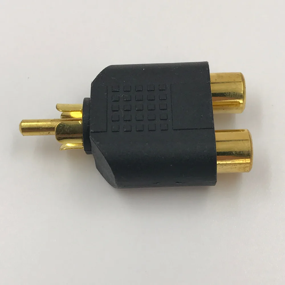 2 Pieces RCA Stereo Connector 1 Male to Dual Female Adapter Y Splitter Audio Converter Gold Plated Fine workmanship
2 Pieces RCA Stereo Connector 1 Male to Dual Female Adapter Y Splitter Audio Converter Gold Plated Fine workmanship