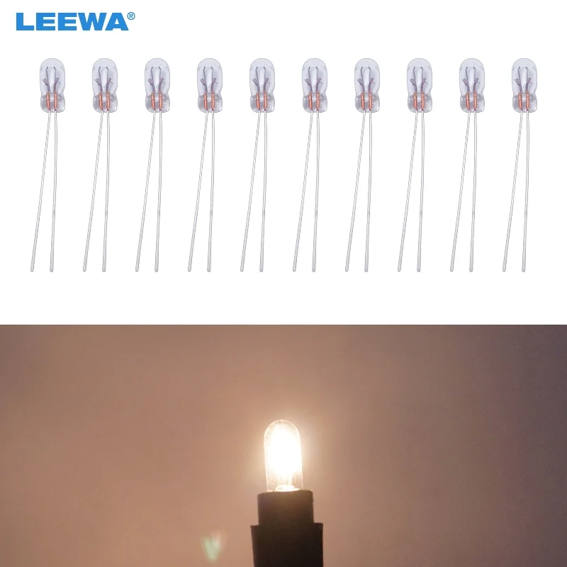LEEWA 10pcs Car T3 12V 30MA Halogen Bulb External Halogen Lamp Replacement Dashboard Bulb Light Warm White #CA2687
LEEWA 10pcs Car T3 12V 30MA Halogen Bulb External Halogen Lamp Replacement Dashboard Bulb Light Warm White #CA2687