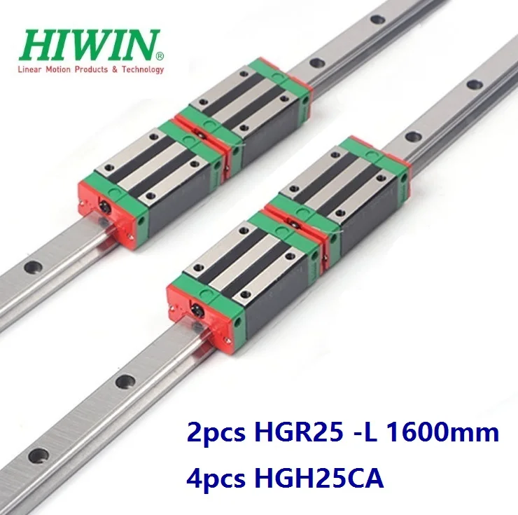 2pcs 100% Original New Hiwin HGR25 -L 1600mm linear rail + 4pcs HGH25CA linear narrow blocks for CNC router
2pcs 100% Original New Hiwin HGR25 -L 1600mm linear rail + 4pcs HGH25CA linear narrow blocks for CNC router